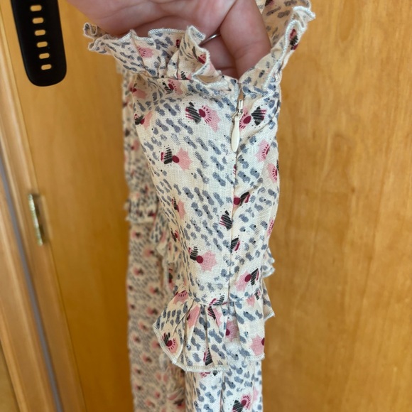 Chic Cream Floral Midi Dress - Picture 9 of 13